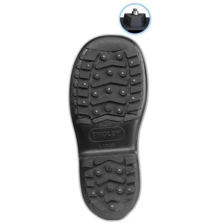 Tingley 1450 Winter-Tuff 10x22 Ice Traction Stretch Overshoes - Black, Studded