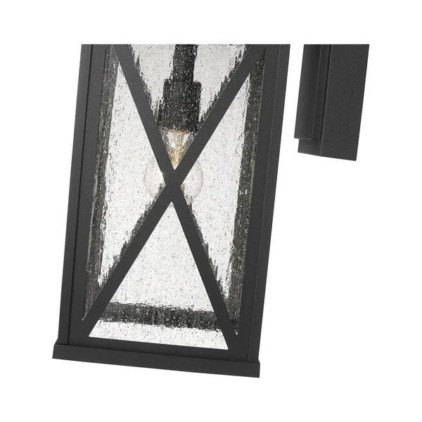 Z Lite 583B-BK 18 in. Brookside 1 Light Black Outdoor Wall Sconce