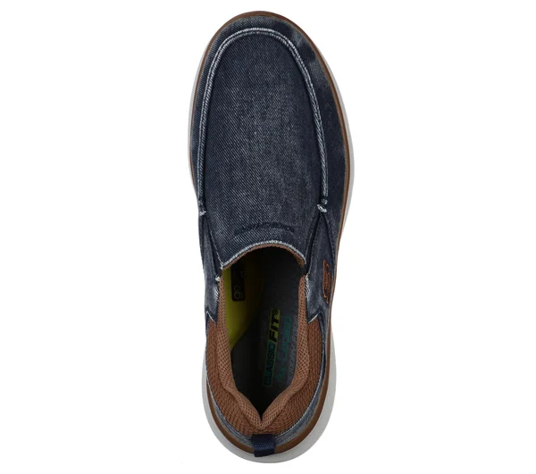 Skechers Men's Delson 2.0 - Larwin Sneakers - Navy, 7.5