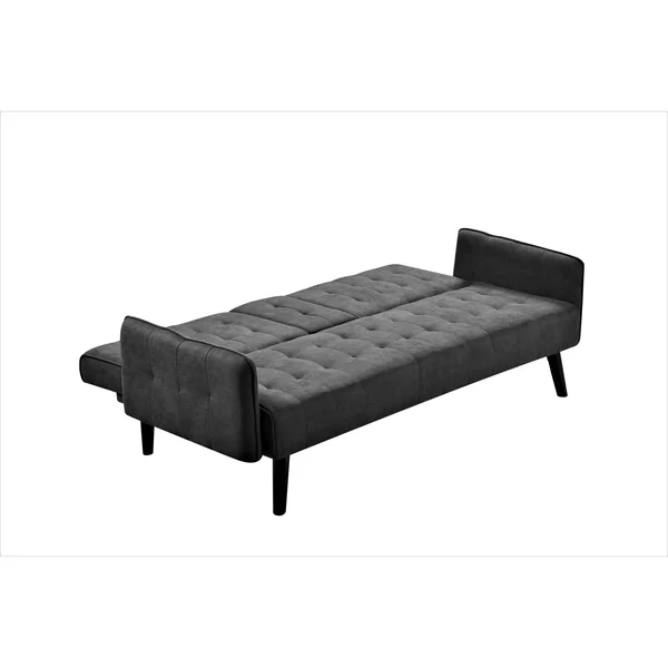 Hash Tufted Upholstered Futon Sleeper - Beige