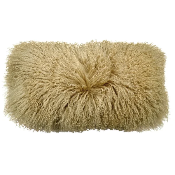 Donna Karan Flokati Decorative Pillow - Gold Dust