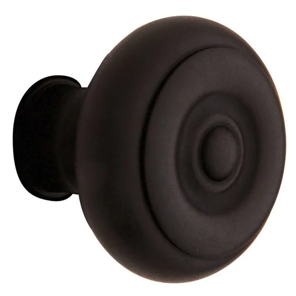 Baldwin 5005402MR Pair of Estate Knob Without Rosette Distressed Oil-Rubbed Bronze
