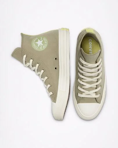 Converse Chuck Taylor All Star High Top Sneaker - Green - 6 Women's