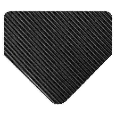 Wearwell Inc 381.18X4X18Bk Corrugated Runner, blk, 4Ftx18Ft