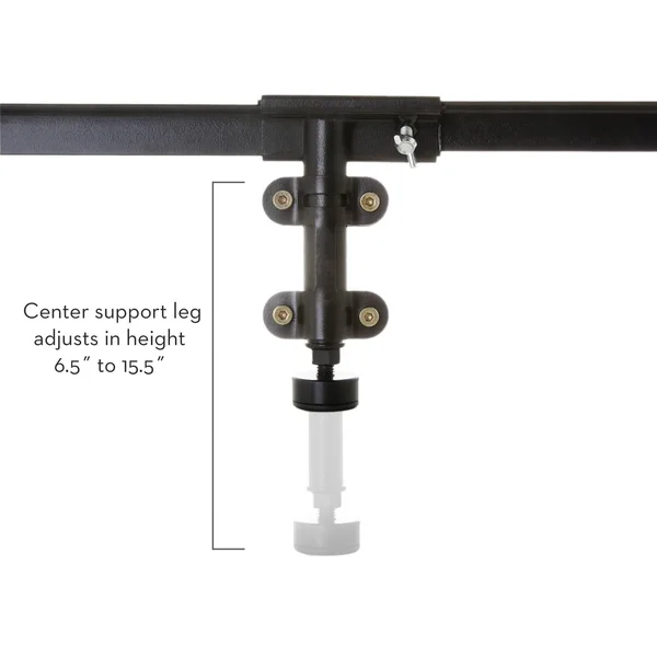 Malouf Hook-In Bed Rails with Center Bar - Twin/Full