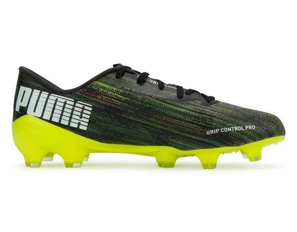 Puma Ultra 2.2 FG Soccer Cleats - Black - White & Yellow Alert - 10 - Each