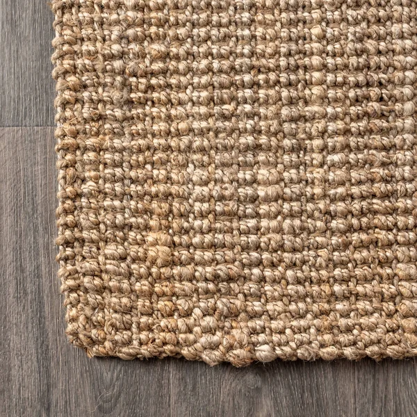 Jonathan Y Pata Hand Woven Chunky Jute 8& x 10& Area Rug in Light Ivory