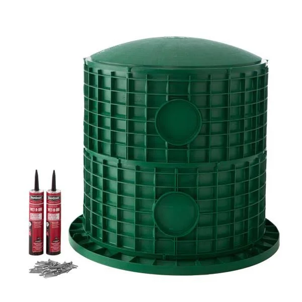 TUF Tite 24x22x 26x22 Flat Lid Septic Tank Riser System - Flat
