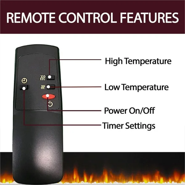 Cambridge Sienna CAM3437-1CHRLG2 Floor-standing Electric fireplace - Cherry
