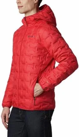 Columbia Men's Delta Ridge Down Hooded Jacket Red S