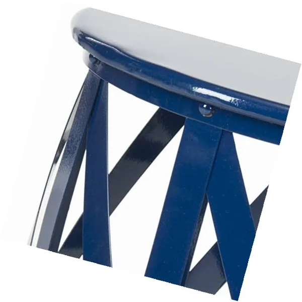 Safavieh Bertram Iron Stool - Navy