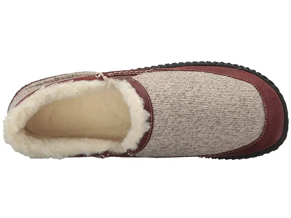 Acorn Men's Rambler Moc Slipper Grey Ragg Wool 9