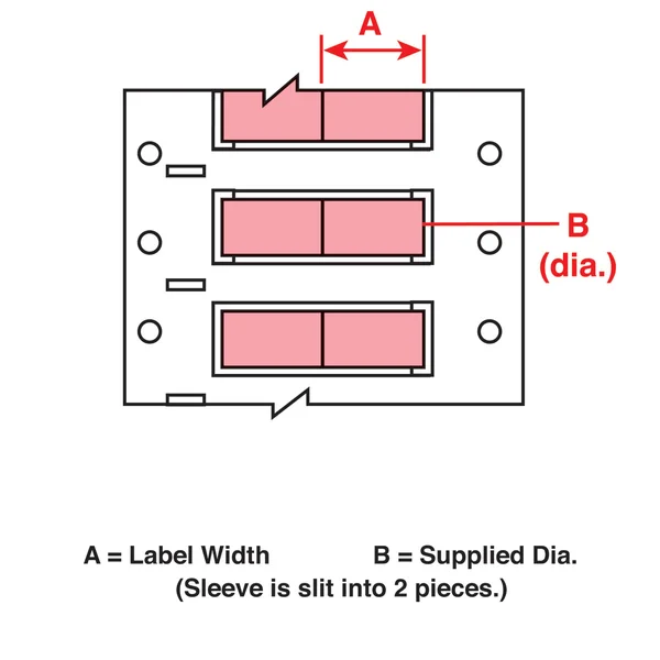 Brady PS-094-150-PK-S-2 Wire Marker, wire Sleeve, permasleeve