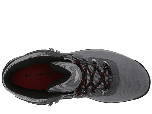 Columbia Men's Newton Ridge LT Waterproof Shoe - 12 - Titanium II - Rust Red