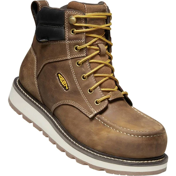 Keen Utility 6x22 Cincinnati Composite Toe Waterproof Boots, Men's Belgian/Sandshell