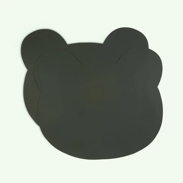 Liewood Gada Silicone Placemats - 2 Pack - Mr Bear Hunter Green