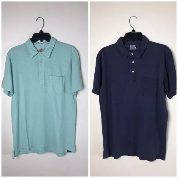 Faherty Sunwashed Polo Shirt - Men's Water Blue, M