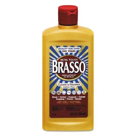 Brasso Metal Surface Polish, 8-oz, Unscented, 8 Bottles