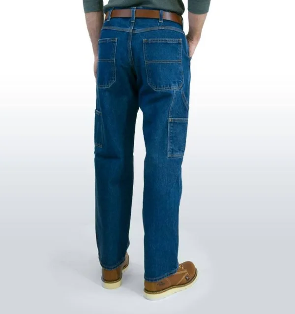 All American Men's Carpenter Jean - Medium Stonewash - Made in USA 36 - 30