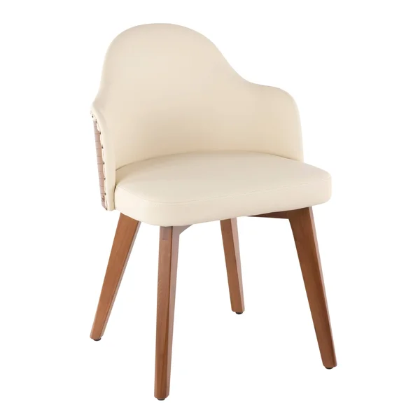Carson Carrington Valsatra Mid-Century Modern Chair - Cream