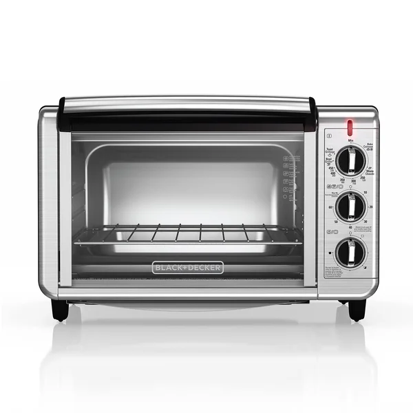 Black+decker TO3230SBD 6-Slice Convection Countertop Toaster Oven, Includes Bake