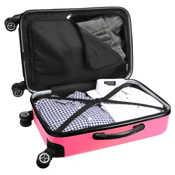 Denco Sports Luggage NCAA Hardside Spinner - 20x22 - Pink/San Diego State University