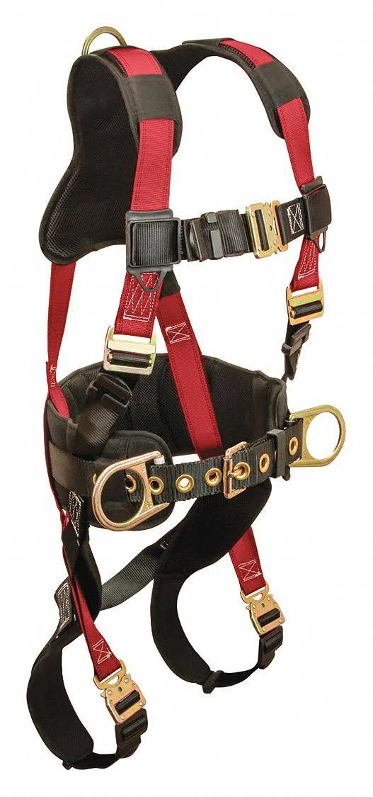 Condor 35KU95 Full Body Harness 3D - QuickConct, L/xl, Red
