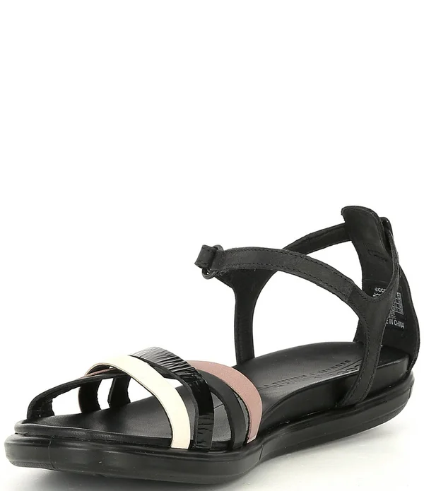 Ecco Simpil Womens Ankle Sandal Size 5 Multicolor Black