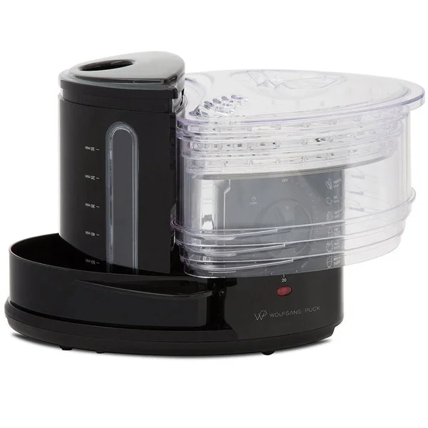 Wolfgang Puck 1400 Watt BPA-Free 3-Tier Rapid Food Steamer - Essential Series, 16.2 x 11 x 10.3"