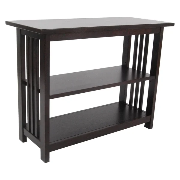 Alaterre Furniture Mission Under Window Bookshelf - Espresso