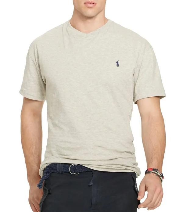 Polo Ralph Lauren Men's Big & Tall Short Sleeve Jersey V-Neck Tee