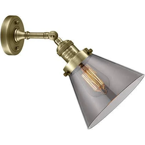 Innovations Lighting-Large Cone 1 Light Sconce-203-AB-G43
