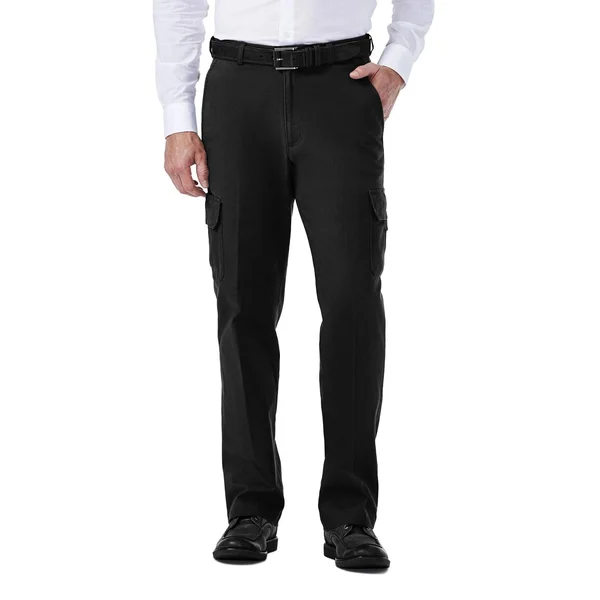 Haggar Stretch Comfort Cargo Pant Black
