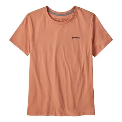 Patagonia - Camiseta WS P 6 Logo Organic Crew Toasted Peach - L