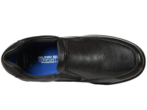 Men's Nunn Bush Cam Moc Toe Slip On, Size: 14, Black