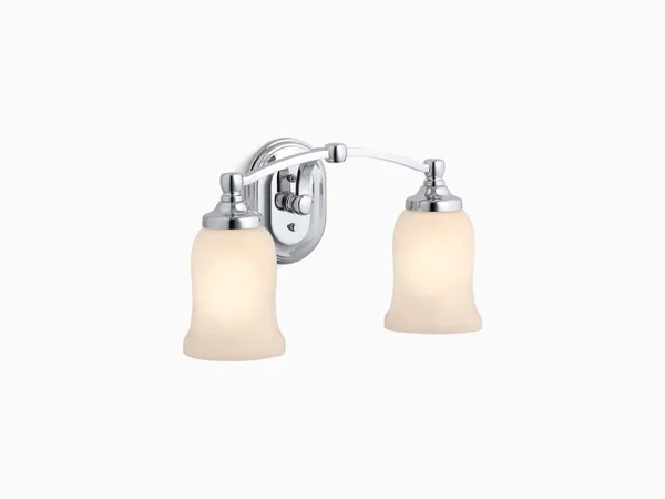 Kohler 11422-CP Bancroft Double Wall Sconce - Polished Chrome