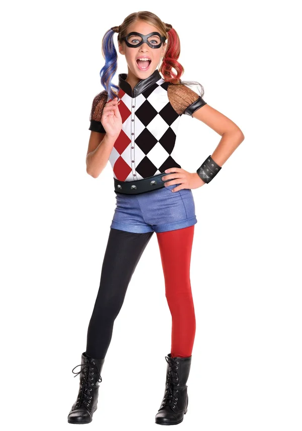 DC Superhero Girls Deluxe Harley Quinn Costume X-Large