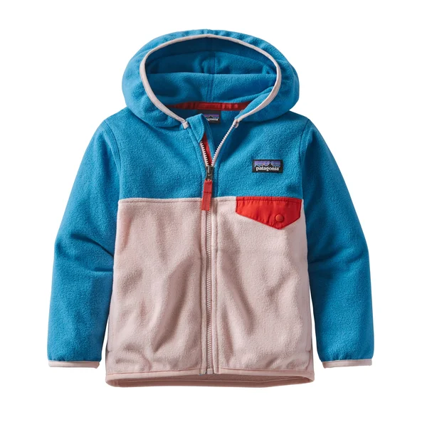 Patagonia Baby Micro D Snap-T Jacket Seafan Pink, 3T