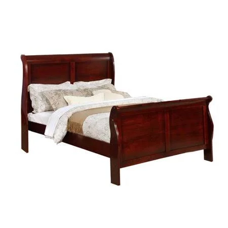 Alcott Hill Ivywood Sleigh Bed - Size: Twin, Red