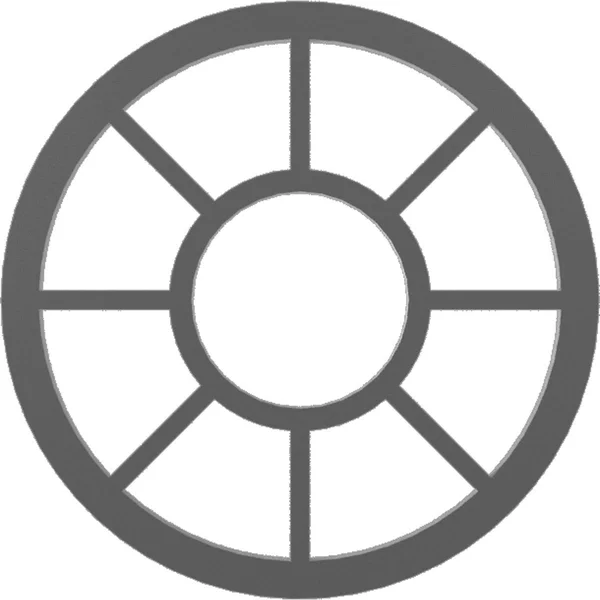 Ekena Millwork CMPP38GRSNI 38x22OD x 13 3/4x22ID x 1x22P Grace Architectural Grade PVC Pierced Ceiling Medallion, Nickel