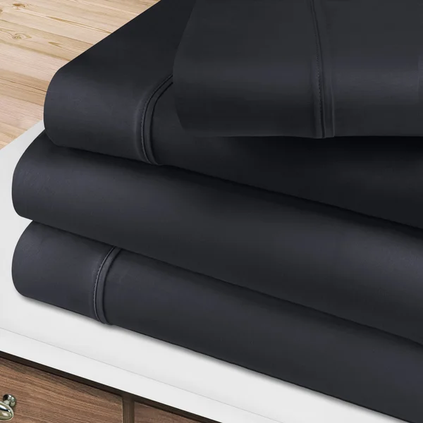 Superior Soft Long Stable Cotton Sheet Set - Full - Navy Blue