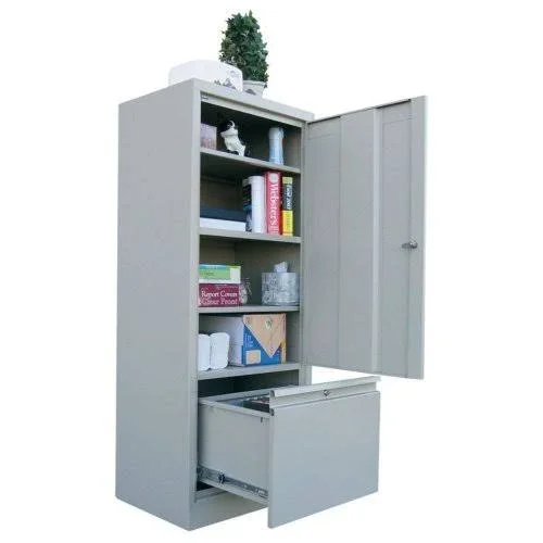 Sandusky Lee HADF301864-08 System Series Storage Cabinet with File Drawer - Forest Green