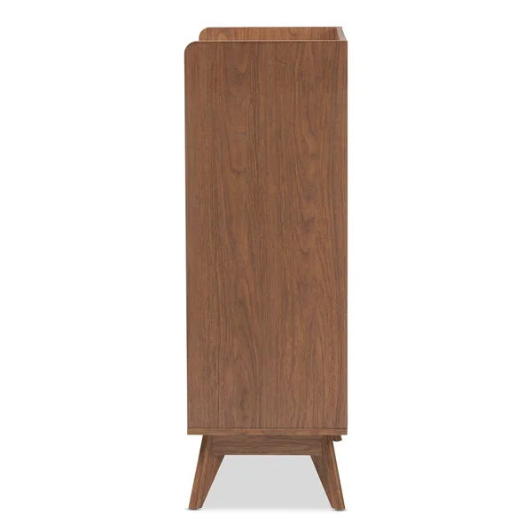Baxton Studio 4-Drawer Storage Chest - White/Walnut