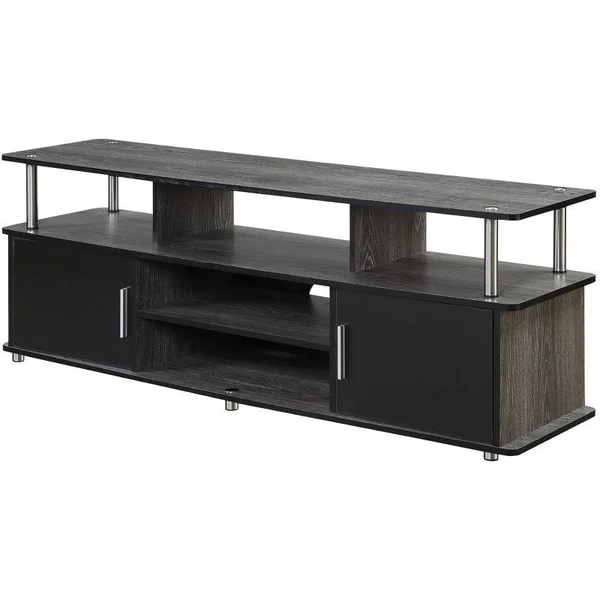 Pemberly Row 60x22 Wood TV Stand in Weathered Gray - PR-4753-1663929