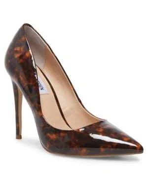 Steve Madden Womens Daisie Leather Pointed Toe Classic Pumps