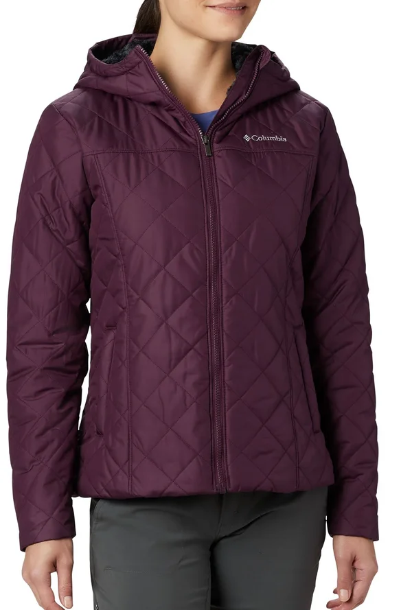Columbia Women's Copper Crest Hooded Jacket, Small, Black Cherry