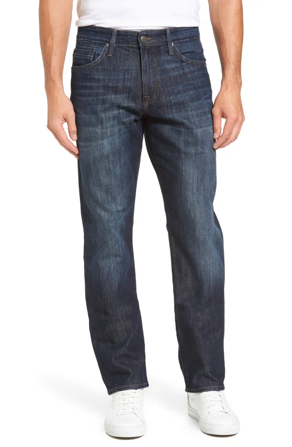 Mavi Matt Relaxed Straight Leg in Dark Stanford Jeans - Blue