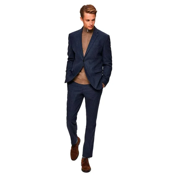Selected Homme Pima Cotton Full Zip Cardigan, Neutral