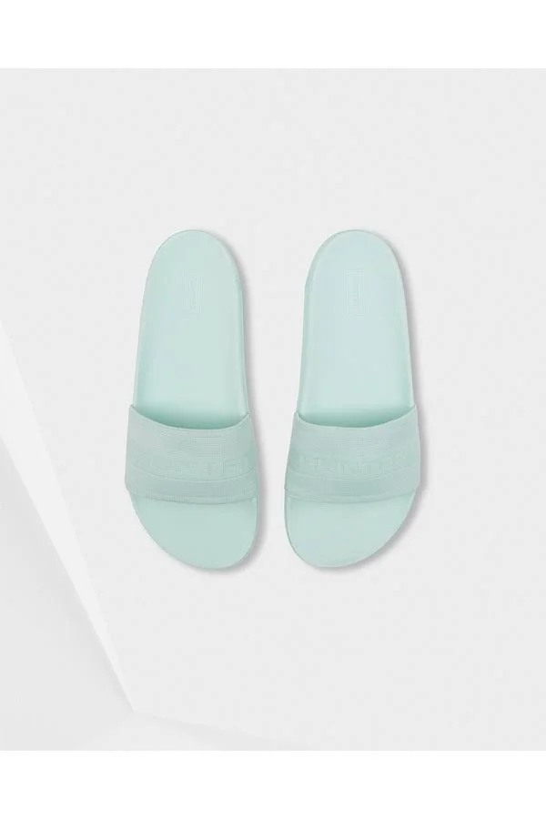 Hunter Women Original Elastic Slide Green 10