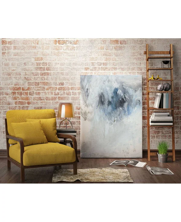 CLICART 22 in. x 28 in. Winter Wonderland II by Pi Studio Wall Art, White/ Blue